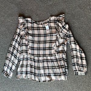Loft flannel blouse